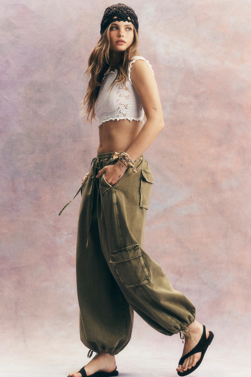 Bobbi Pull-On Cargo Trousers 1