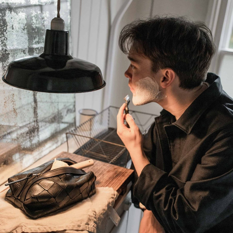 ZAZOU TOILETRY CASE  -  CROCO BLACK 5