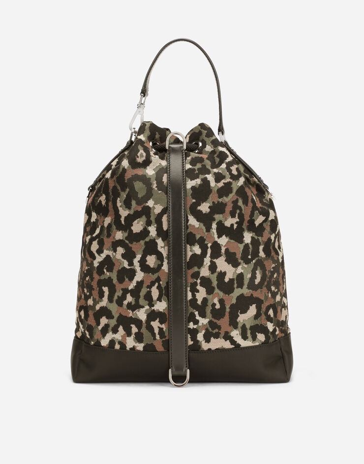 Camouflage jacquard hobo bag - 5