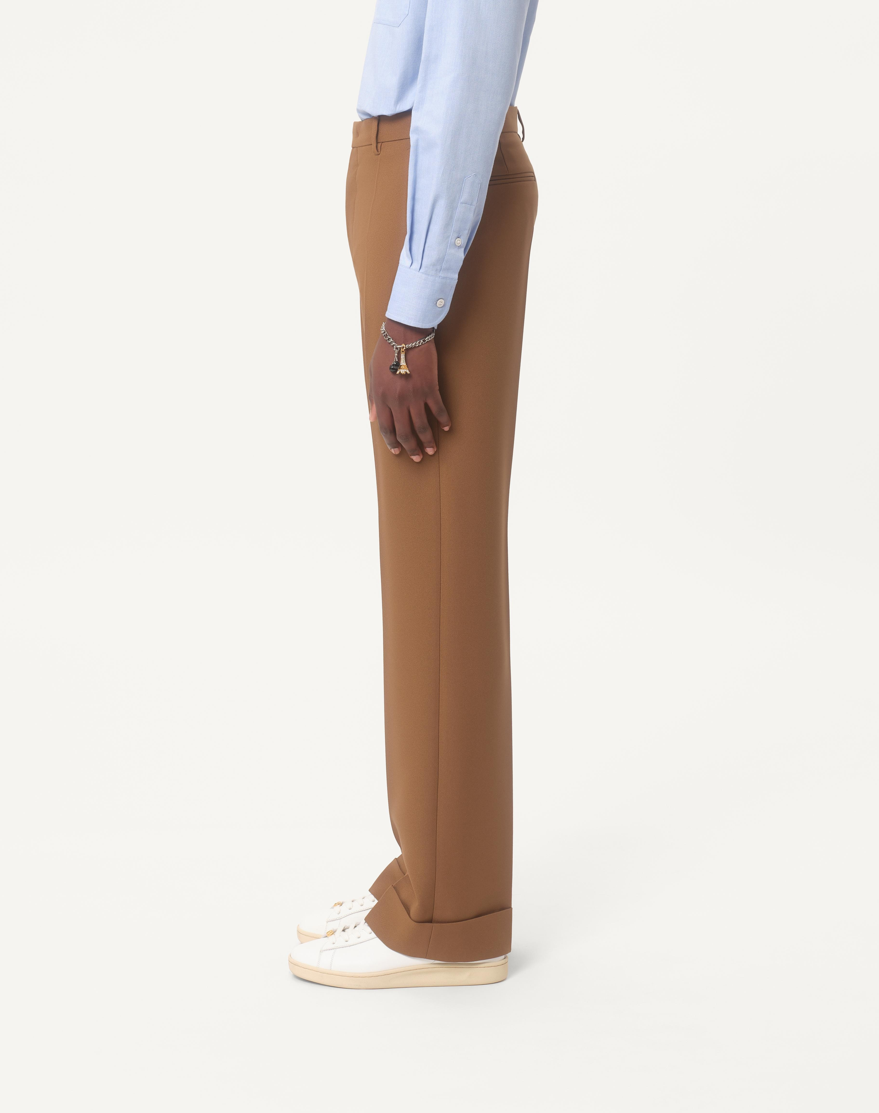 NYLON CUFFED GABARDINE PANTS - 4