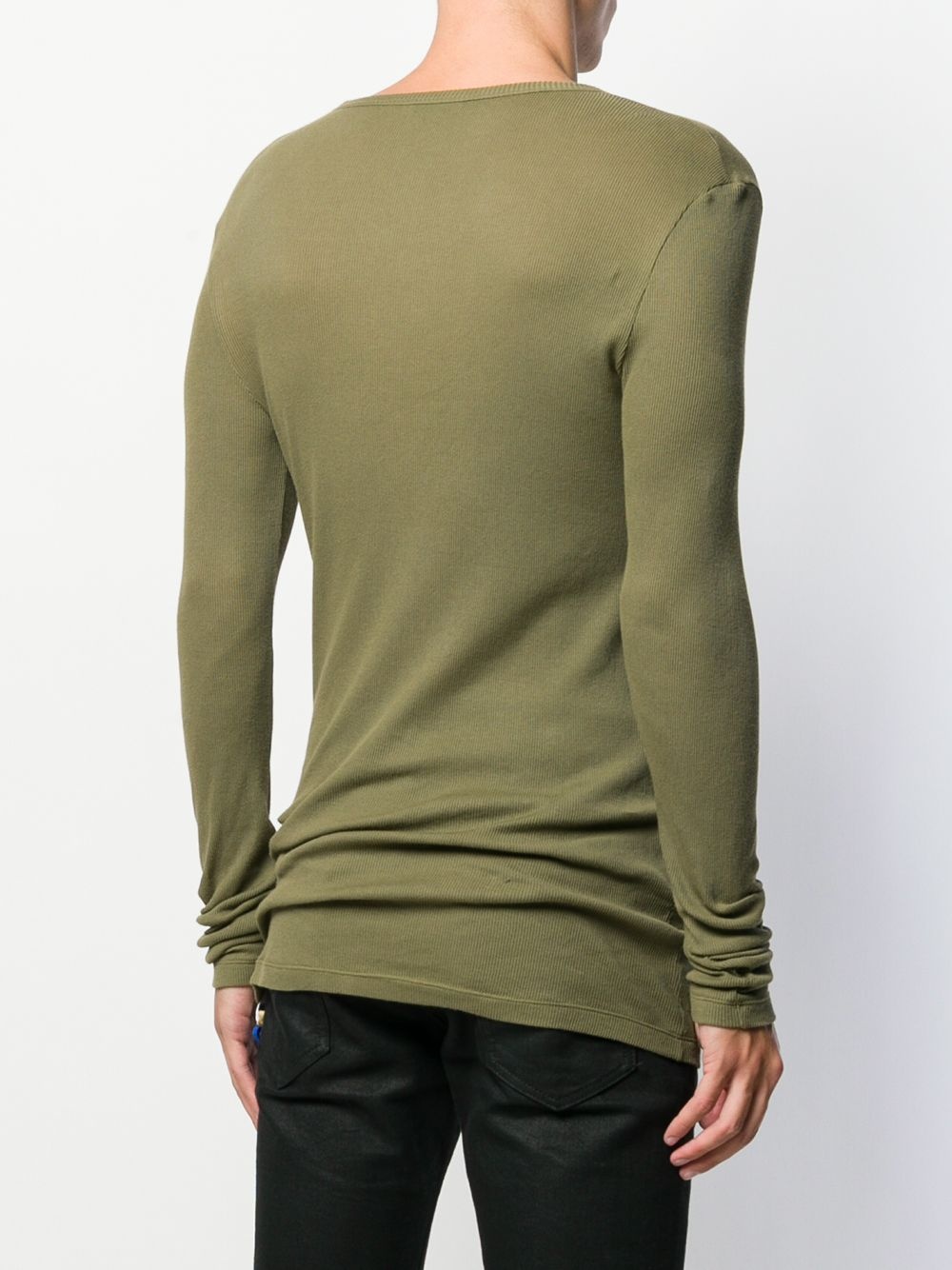 long-sleeve ribbed T-shirt - 4