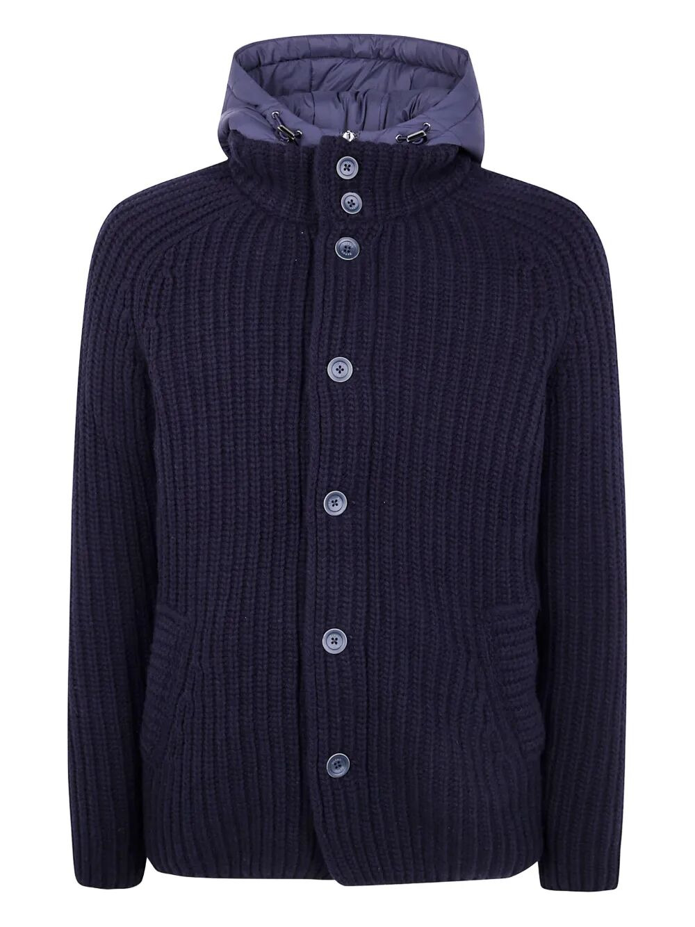 Herno Men Knit Under Waist Knit Jacket - 4