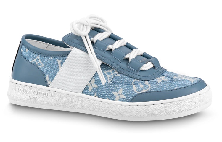 (WMNS) LOUIS VUITTON Lous Sneakers 'Denim Monogram' 1AB32H - 2