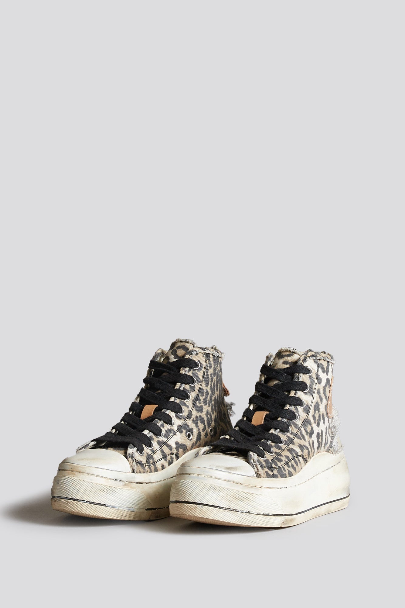 KURT HIGH TOP SNEAKER - DISTRESSED LIGHT LEOPARD - 4