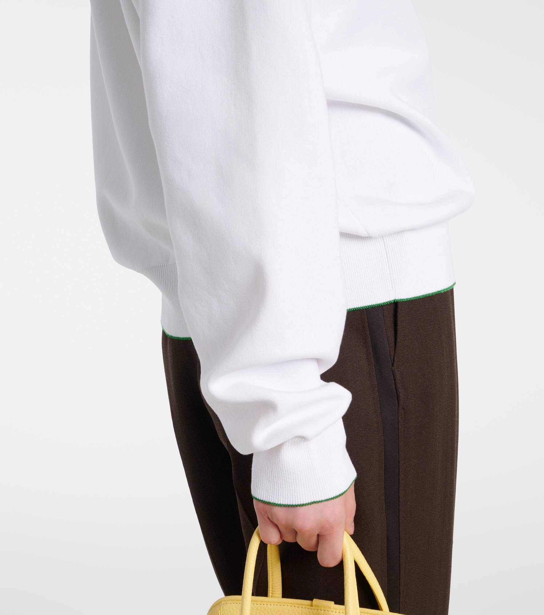 Vince embroidered cotton-blend sweatshirt - 5