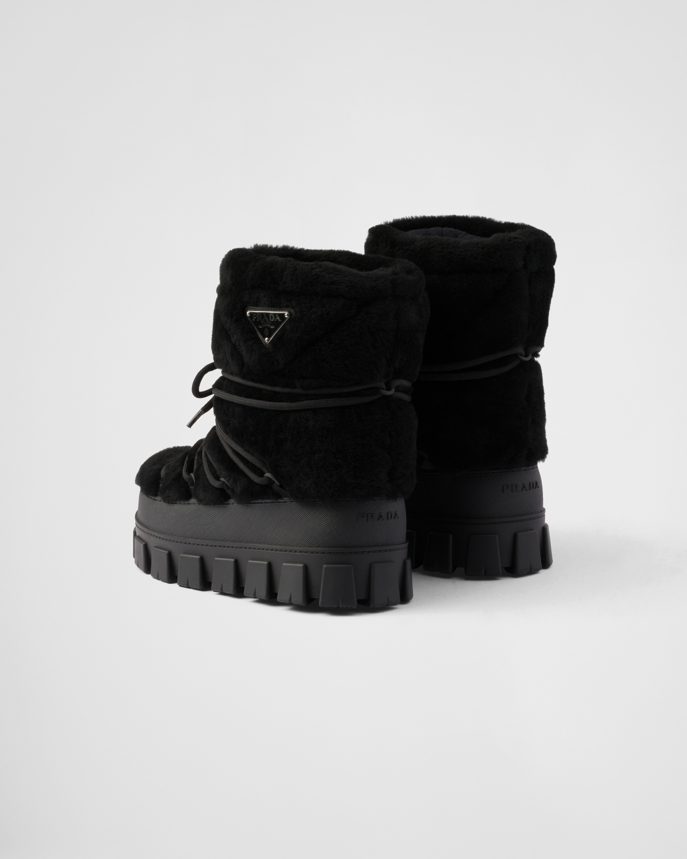 Shearling après ski booties - 4