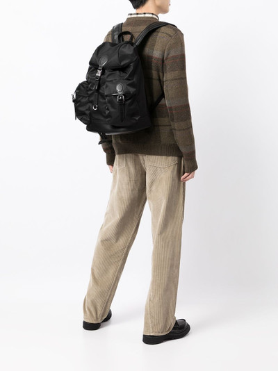 Ralph Lauren leather trim backpack outlook