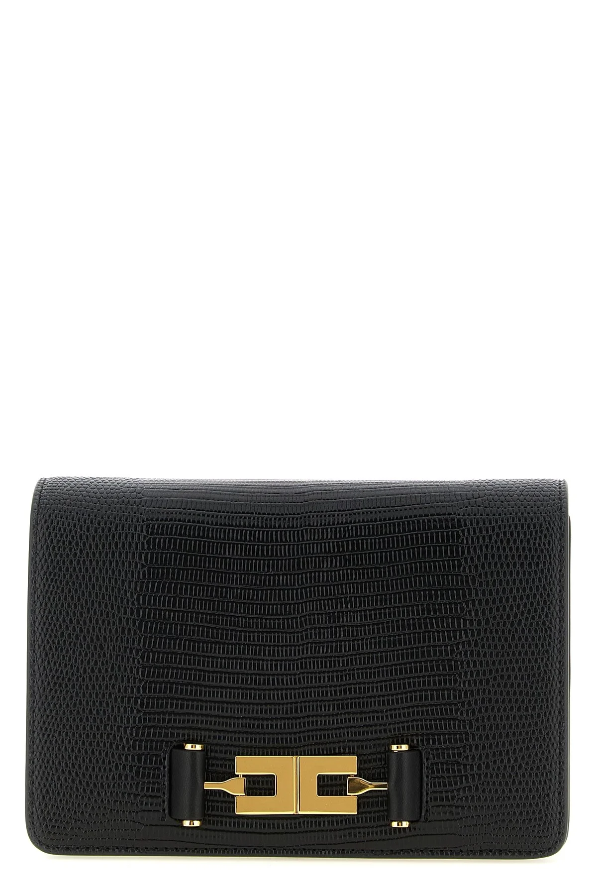Lizard Print Crossbody Bag - 1