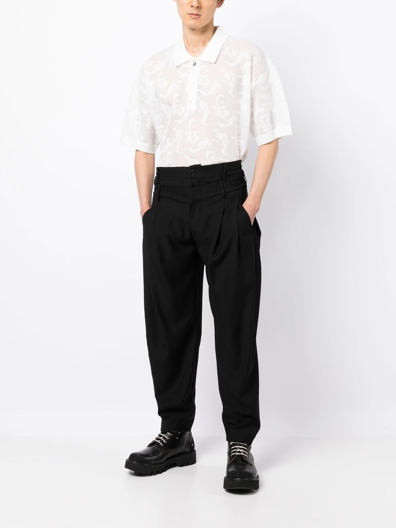FENG CHEN WANG double-waistband tailored trousers outlook