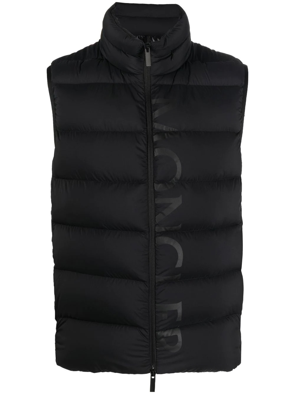 zipped padded gilet - 1