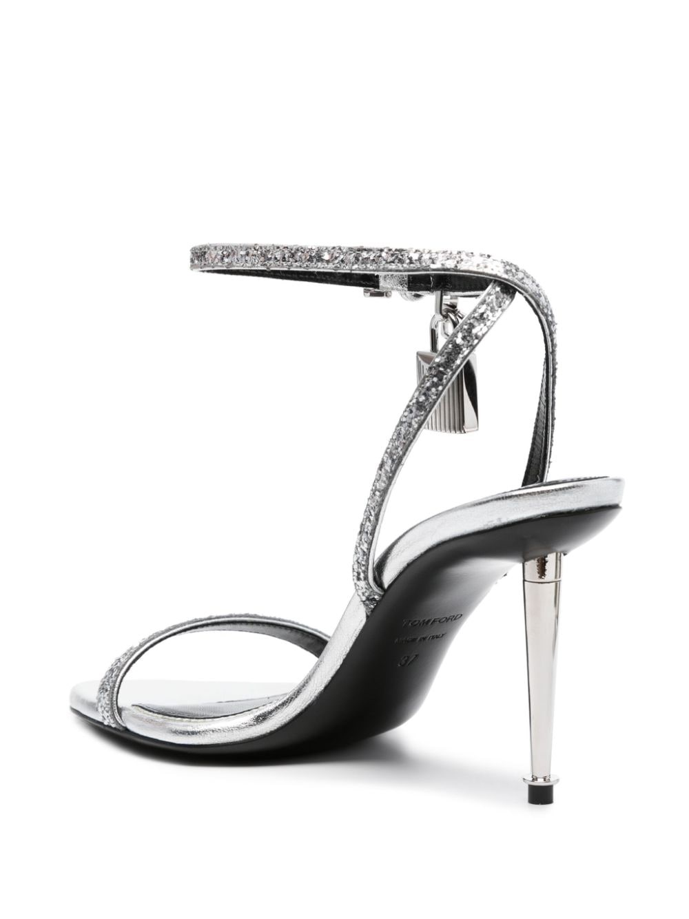 Padlock 85mm glitter sandals - 3