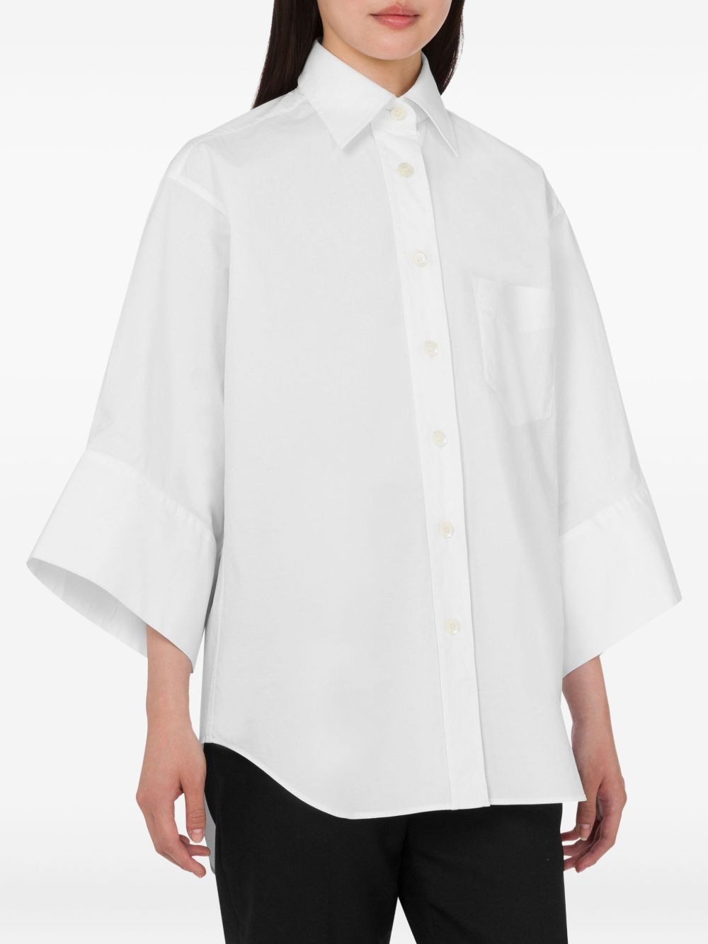 patch-pocket cotton shirt - 3