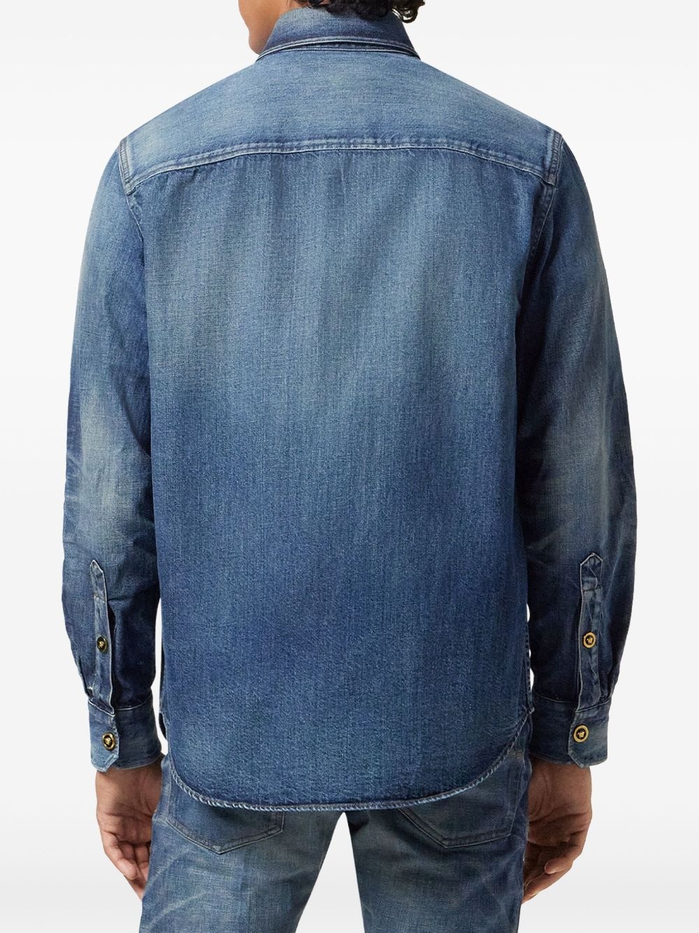 Made in Japan denim overshirt - 4