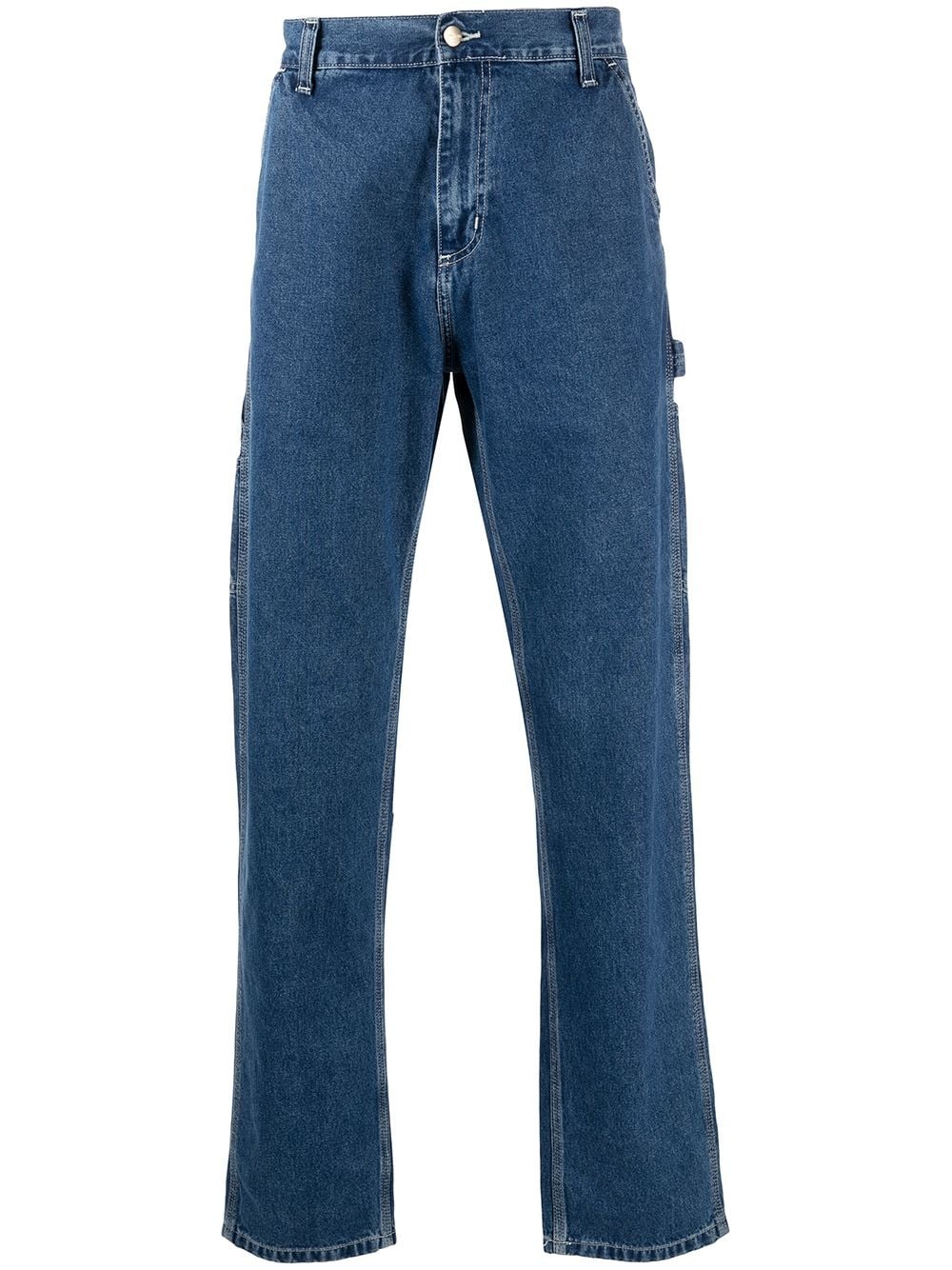 mid-rise straight leg jeans - 1