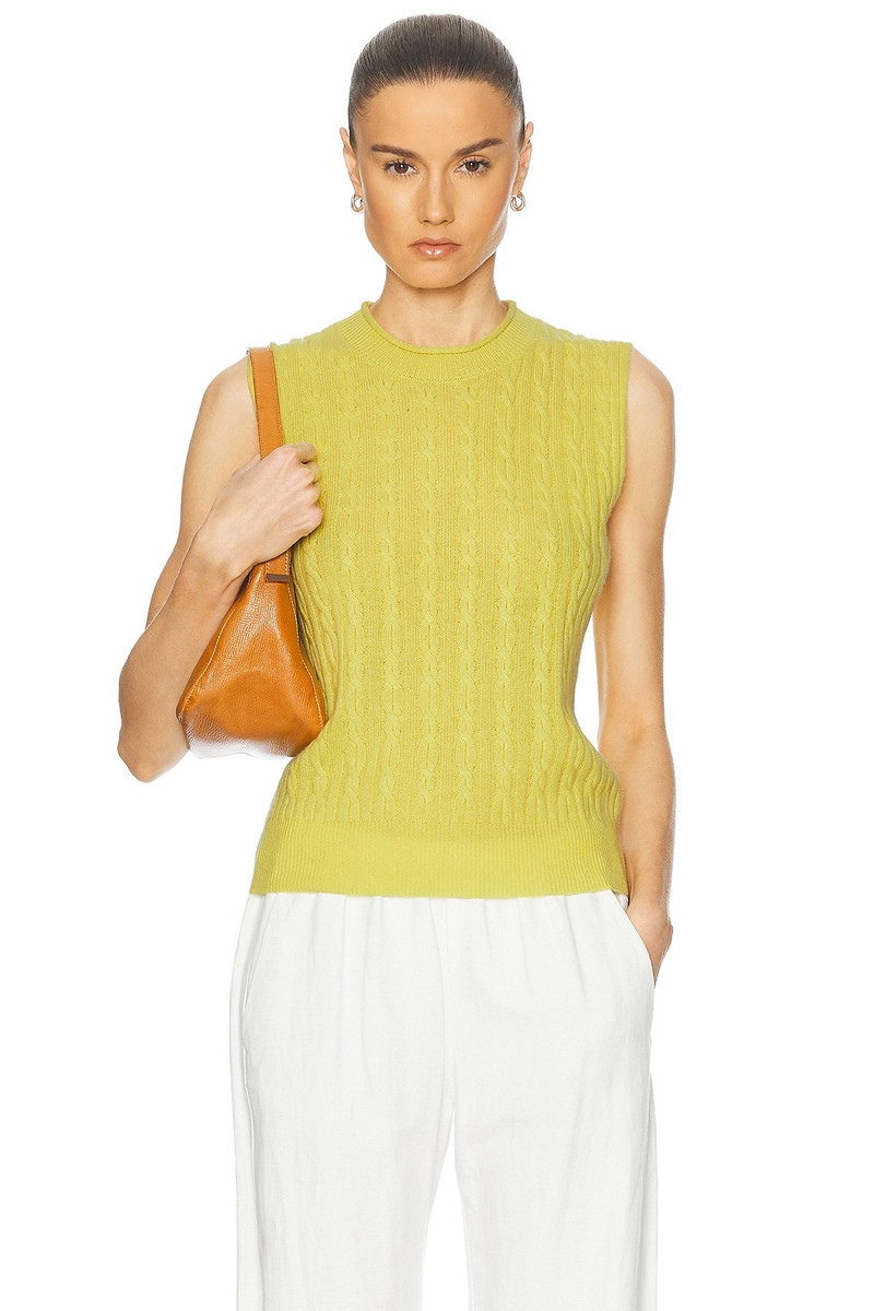 Cashmere Cable Vest 1