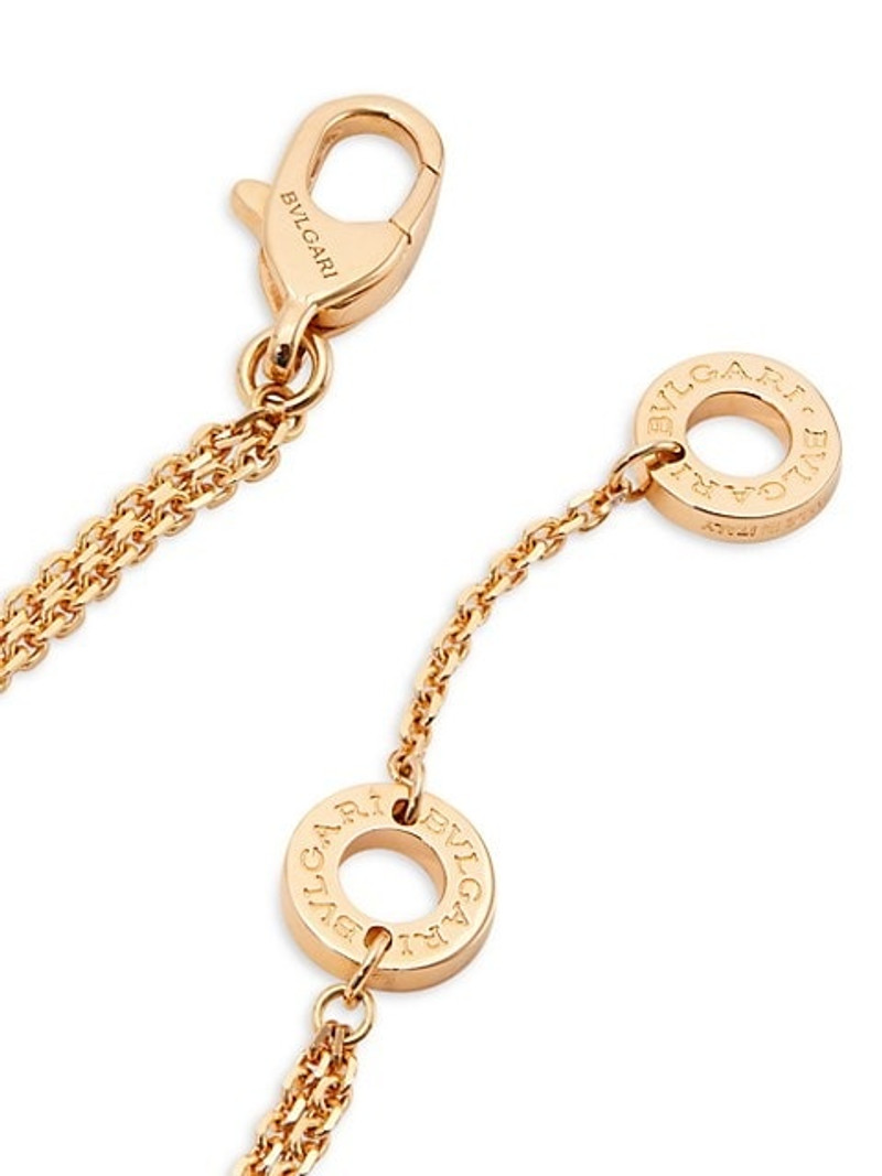 Divas' Dream 18K Rose Gold & Carnelian Pendant Double-Strand Bracelet 3