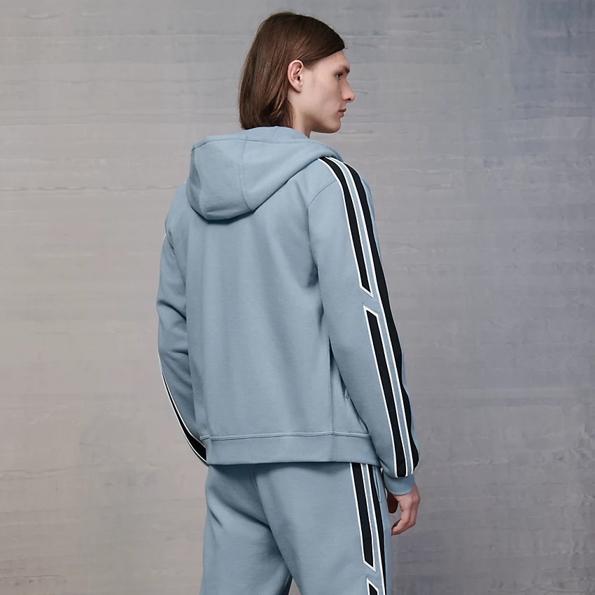 "Run H" zipped hooded sweater - 2