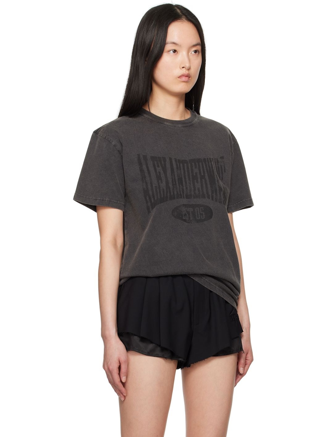 Black Distressed Logo T-shirt - 2