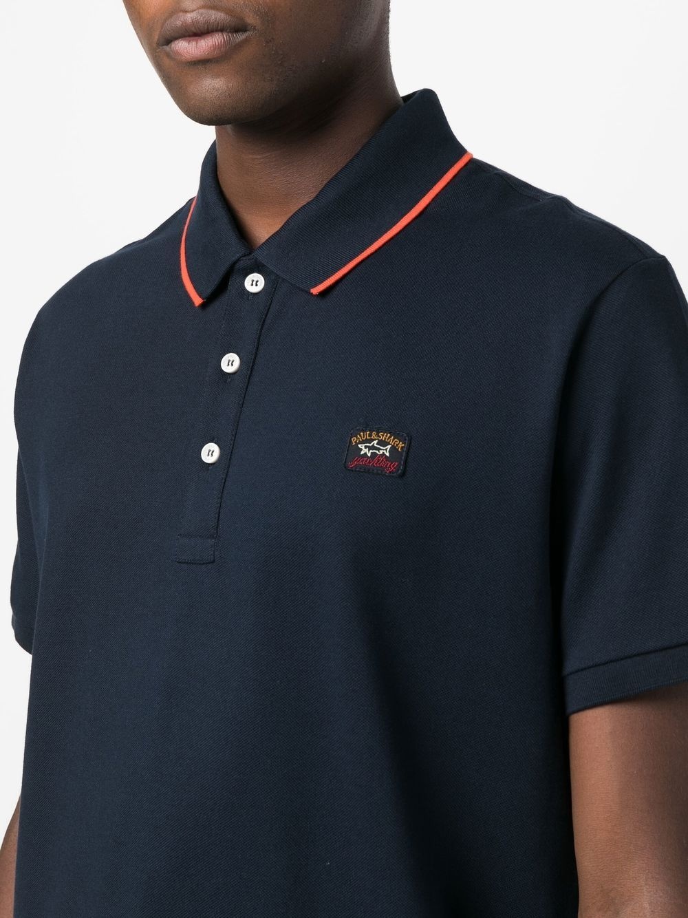 embroidered logo polo shirt - 5