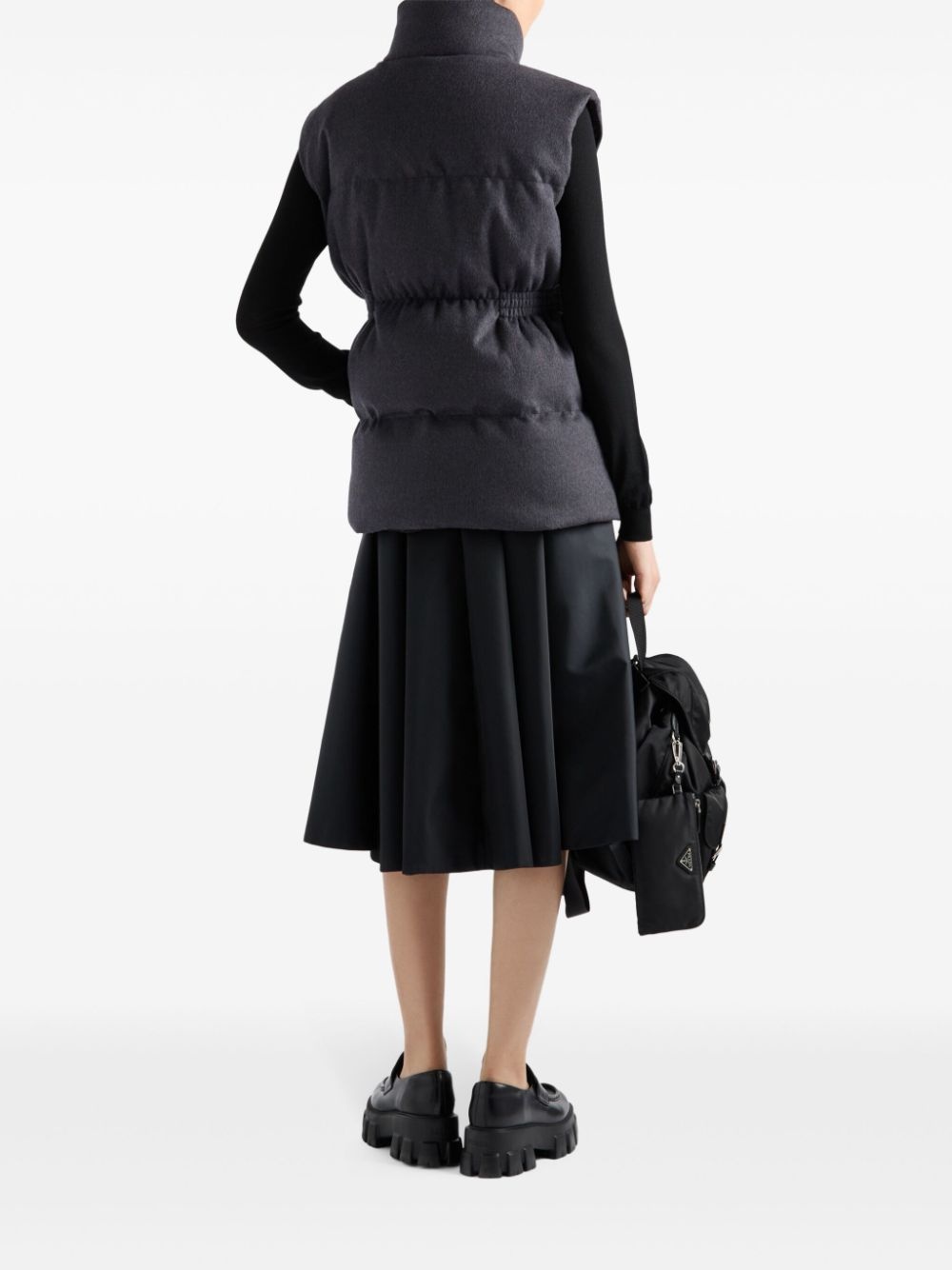belted down-padded gilet - 3