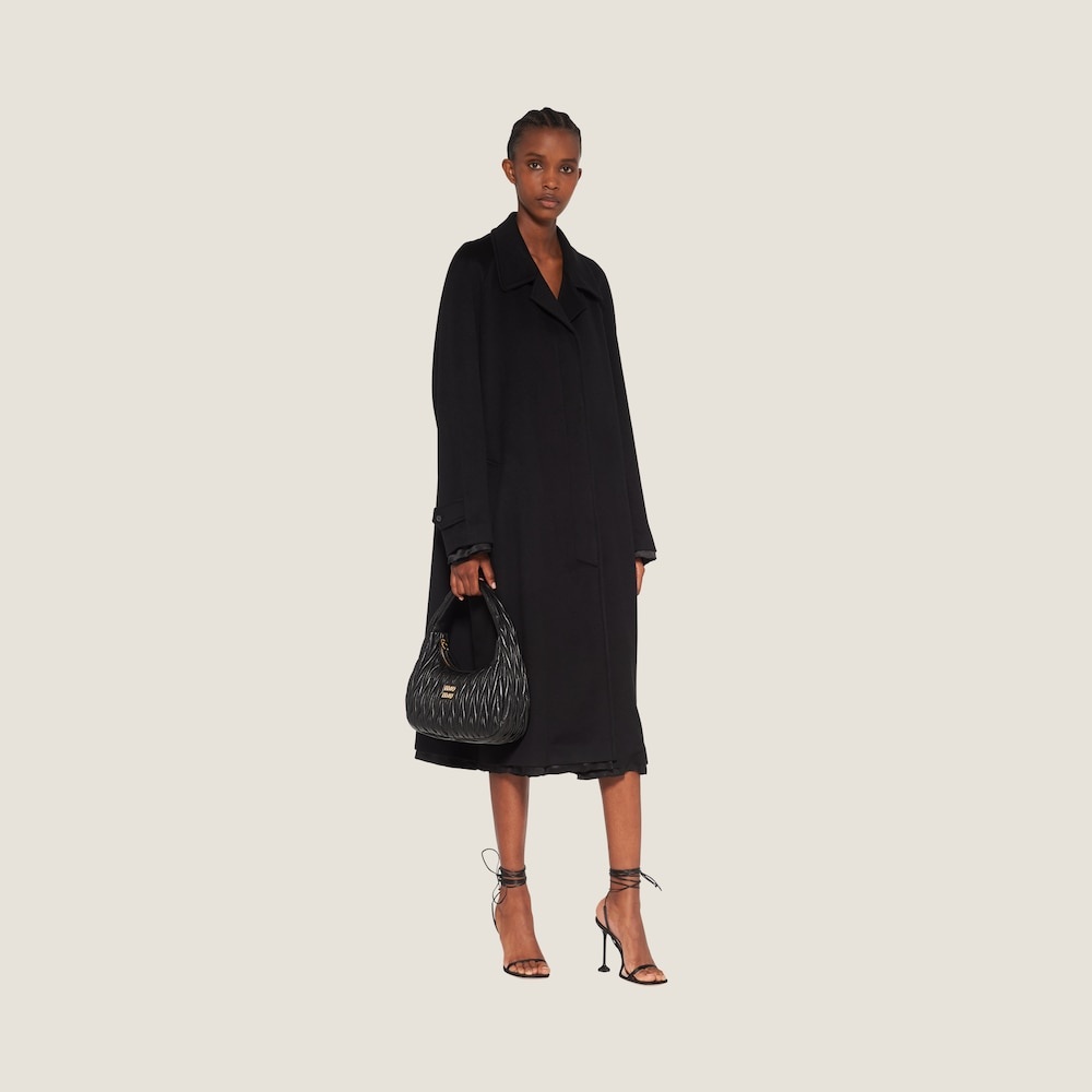 Single-breasted velour coat - 2