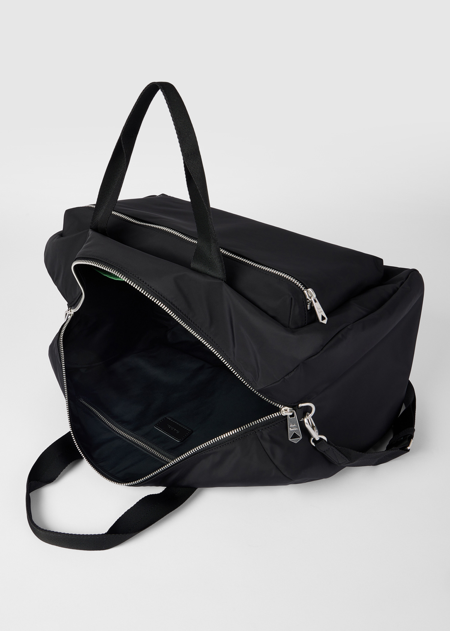 Black Recycled Polyester 'Zebra' Holdall - 8