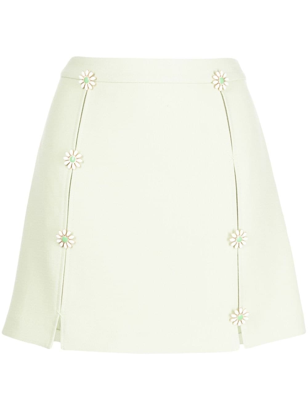 Maro floral-appliqué skirt - 1
