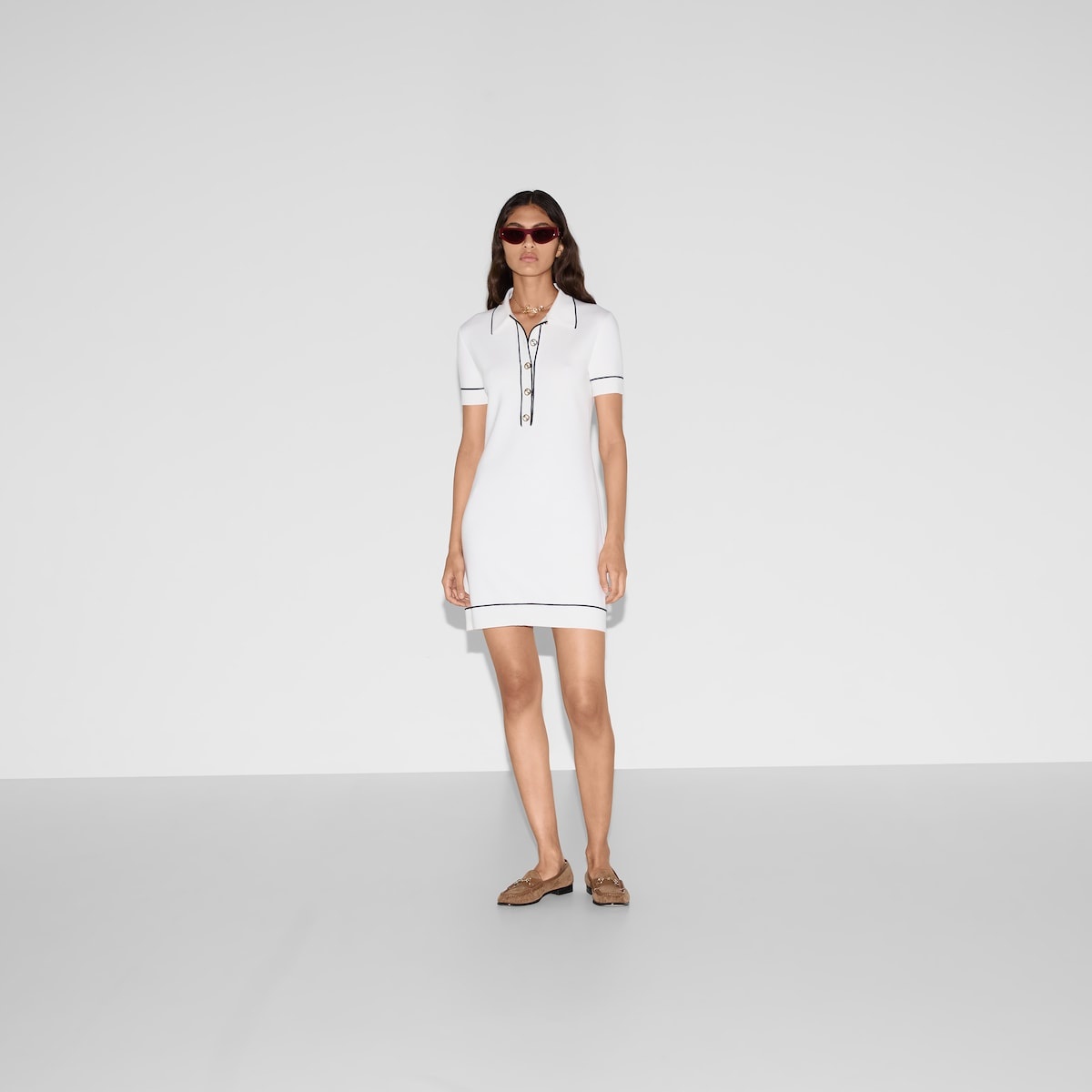 Fine wool polo dress - 2