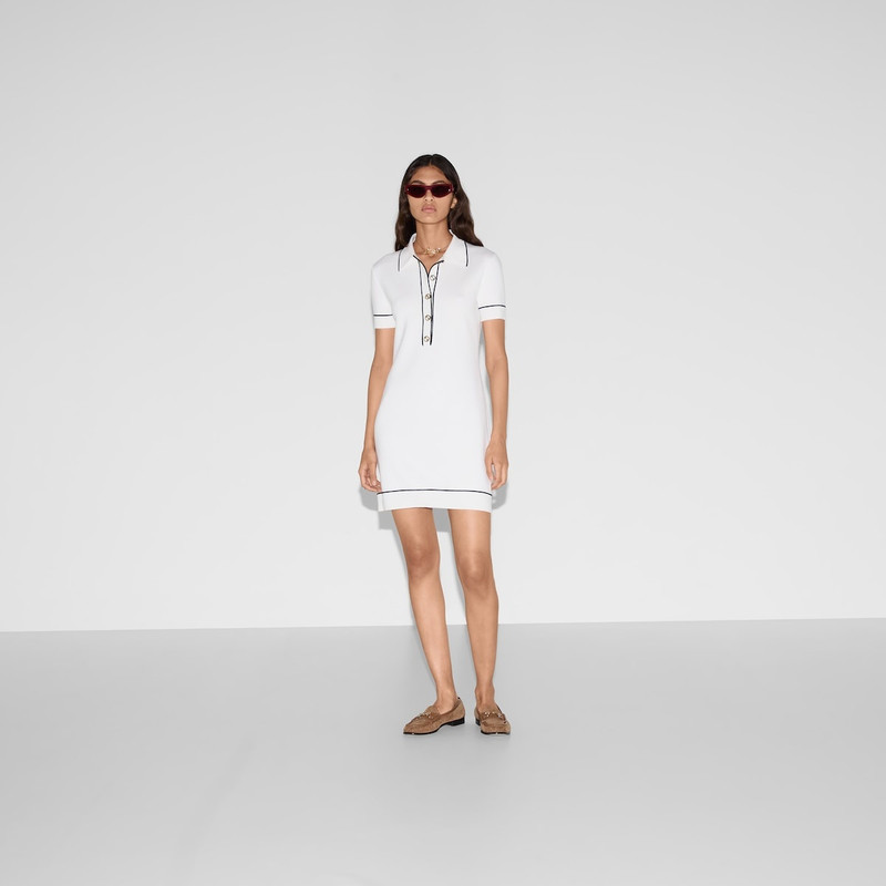GUCCI Fine wool polo dress outlook