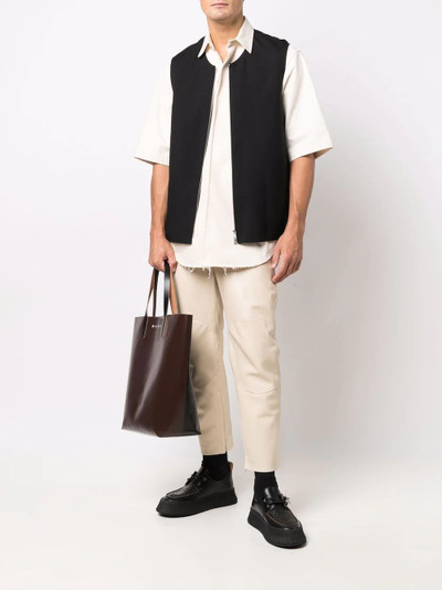 Jil Sander zip-up cotton gilet outlook