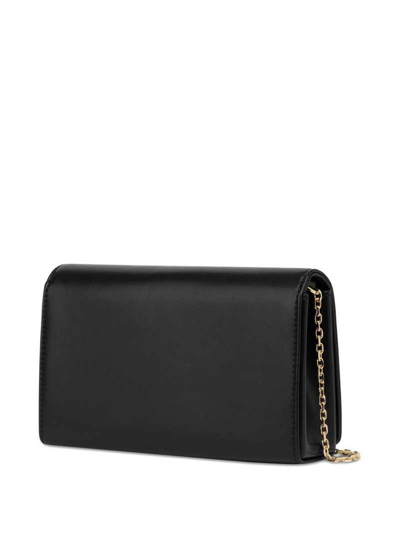 Moschino heart-appliqué clutch bag outlook
