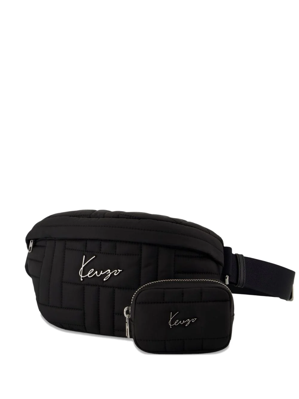 quilted logo belt bag - 1
