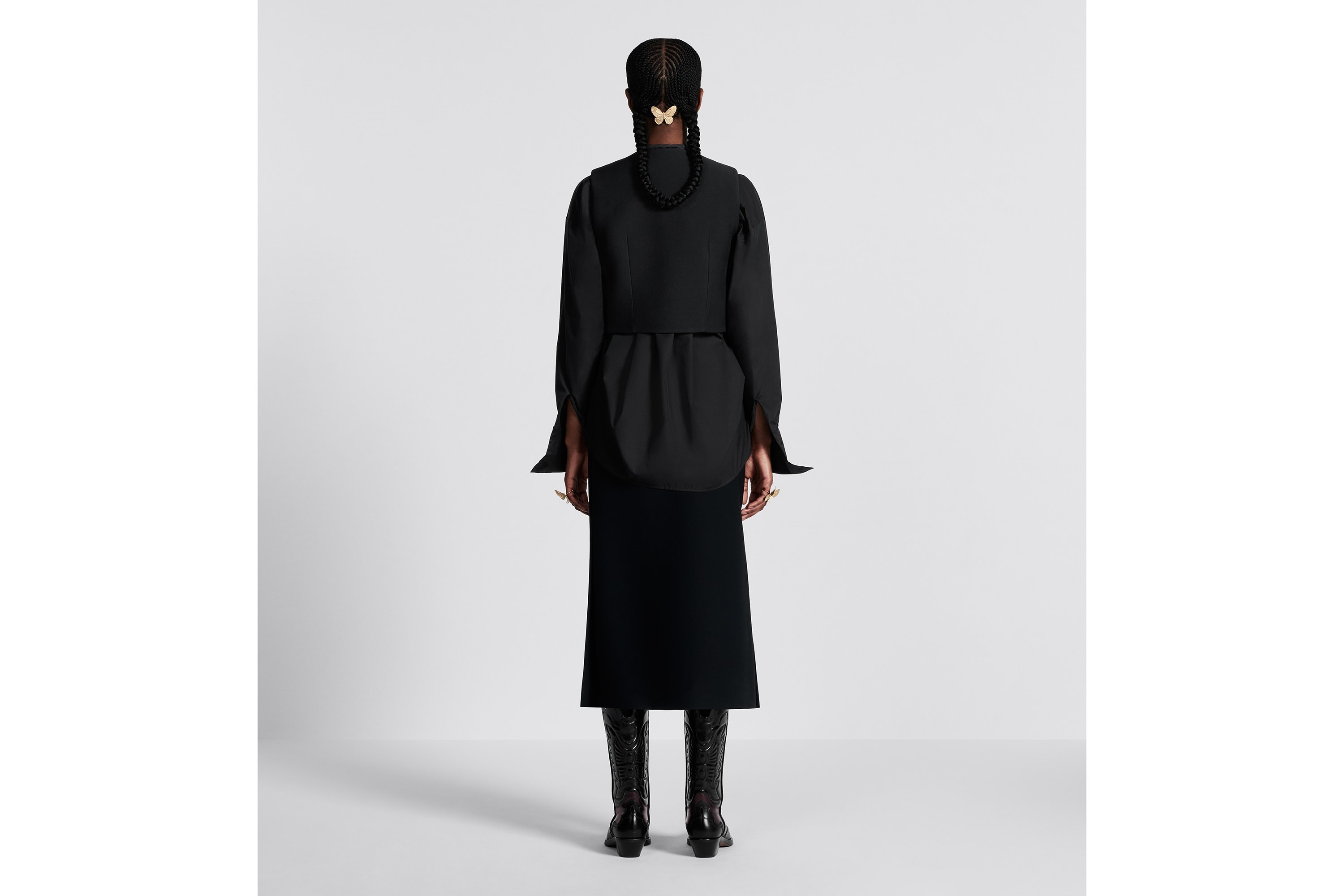 Mid-Length Straight-Cut Skirt - 6