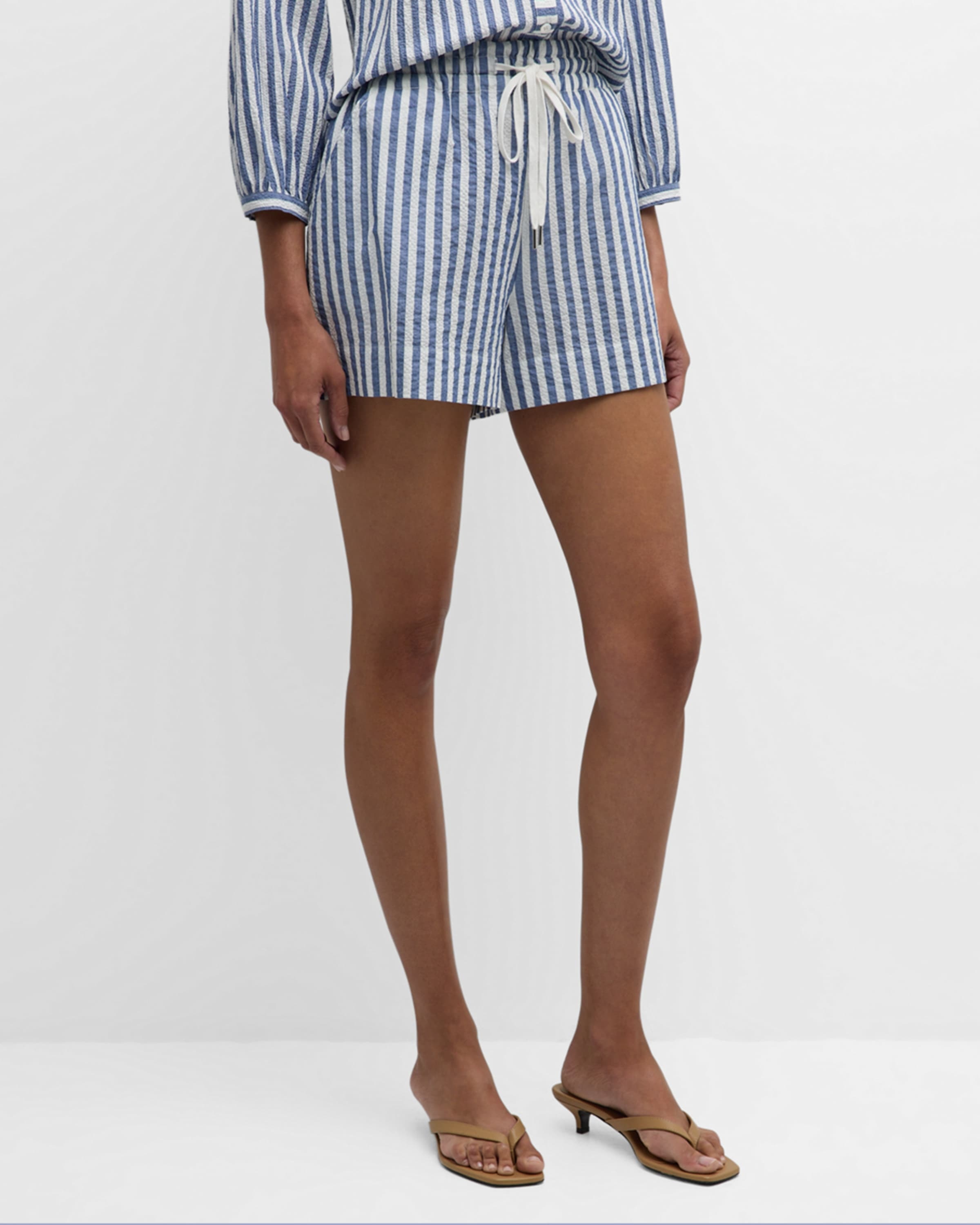 Tijana Stripe Drawstring Shorts - 2