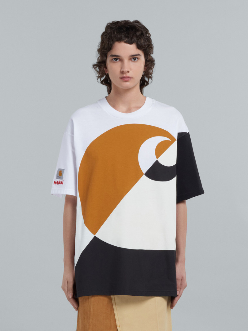 MARNI X CARHARTT WIP - GREEN LOGO T-SHIRT 2