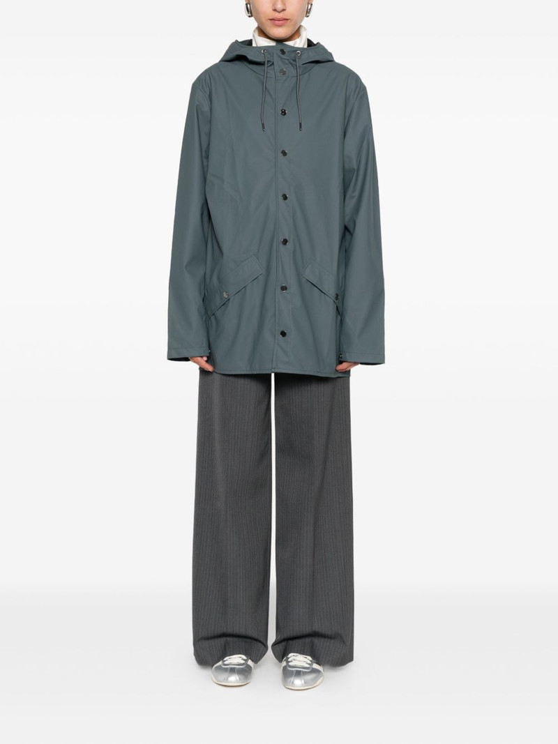 RAINS snap-button hooded raincoat outlook