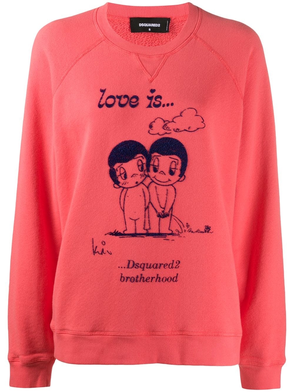 Love Is print sweatshirt - 1