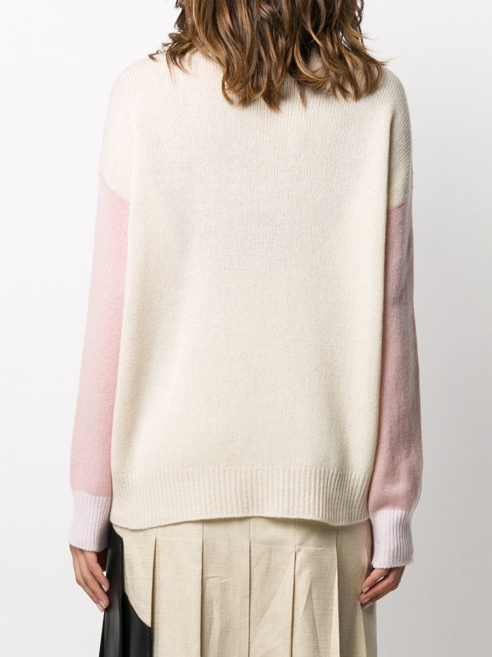 colour-blocked cashmere jumper - 4