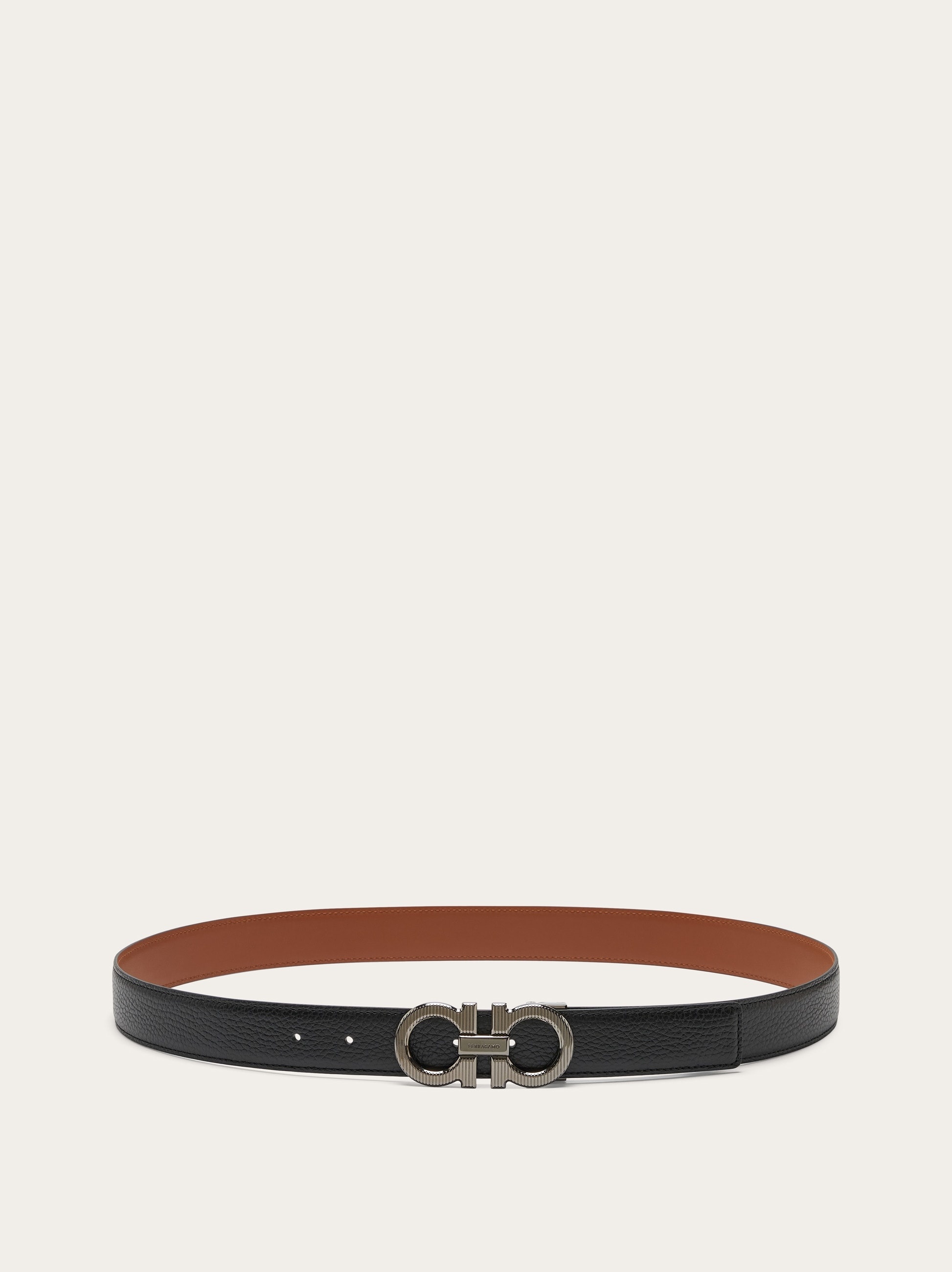 Reversible and adjustable Gancini belt - 3