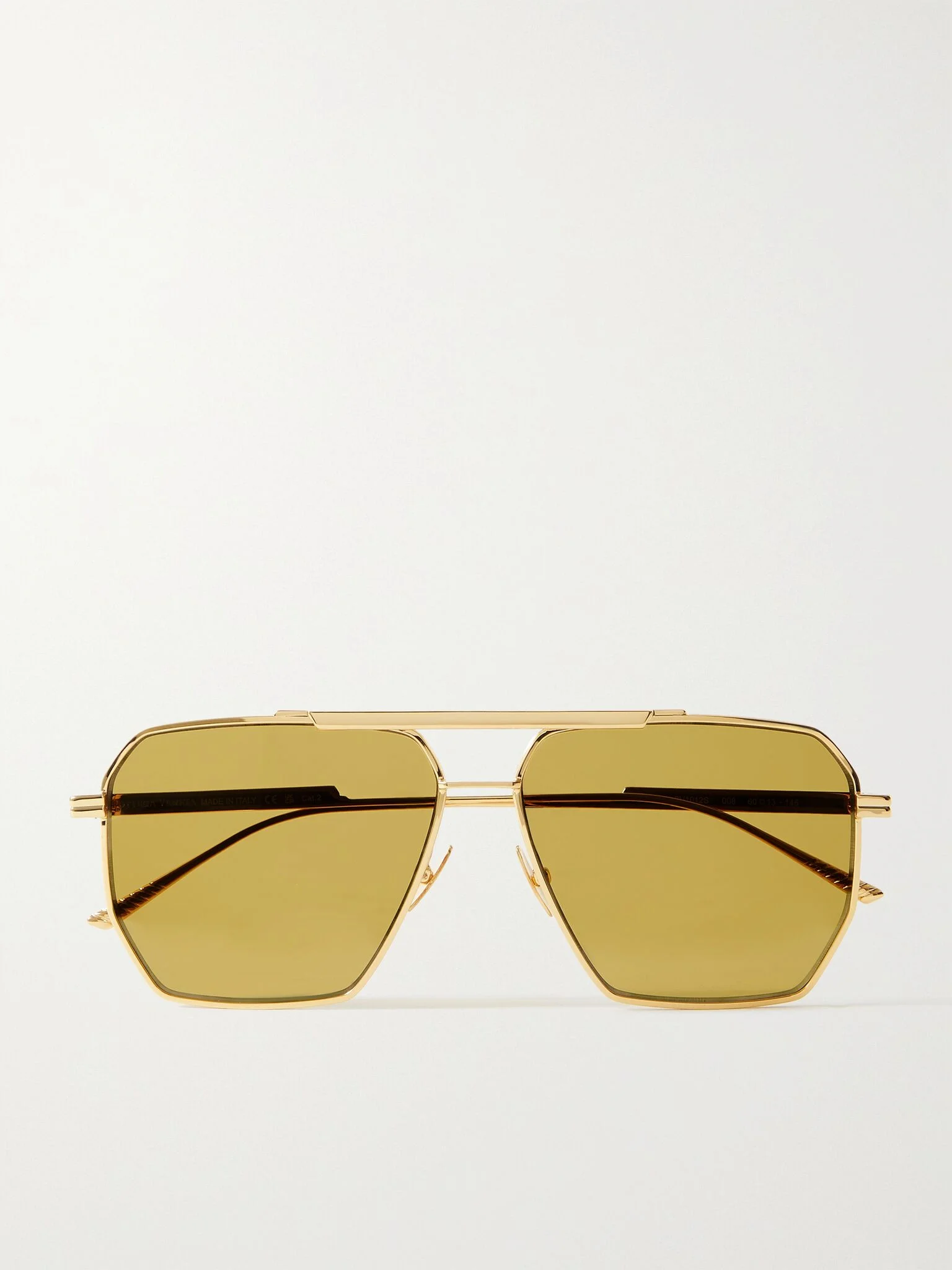 Aviator-style gold-tone sunglasses Gold - 1