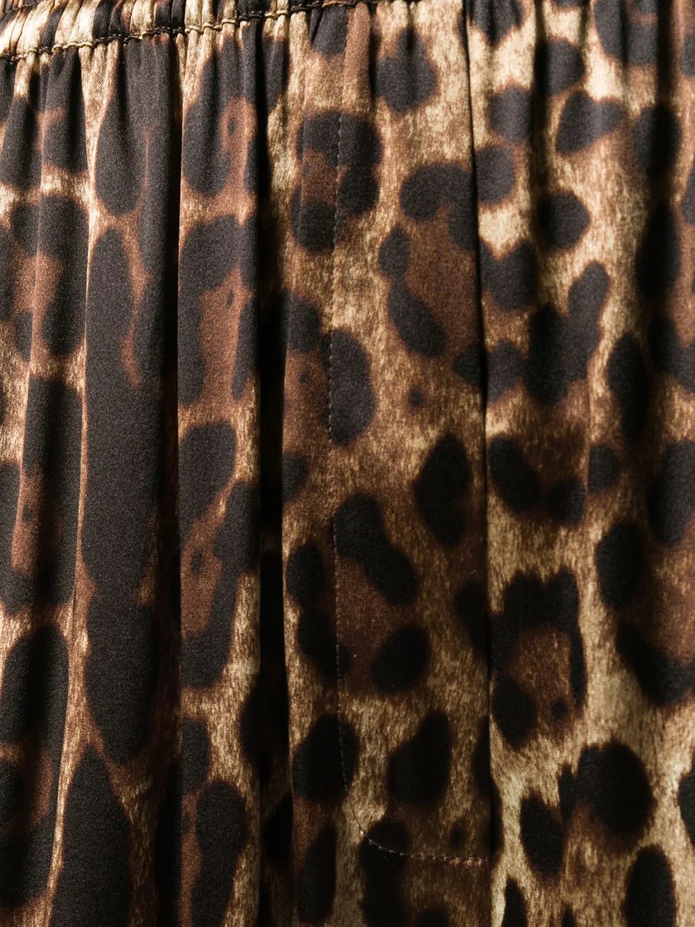 leopard-print straight trousers - 5