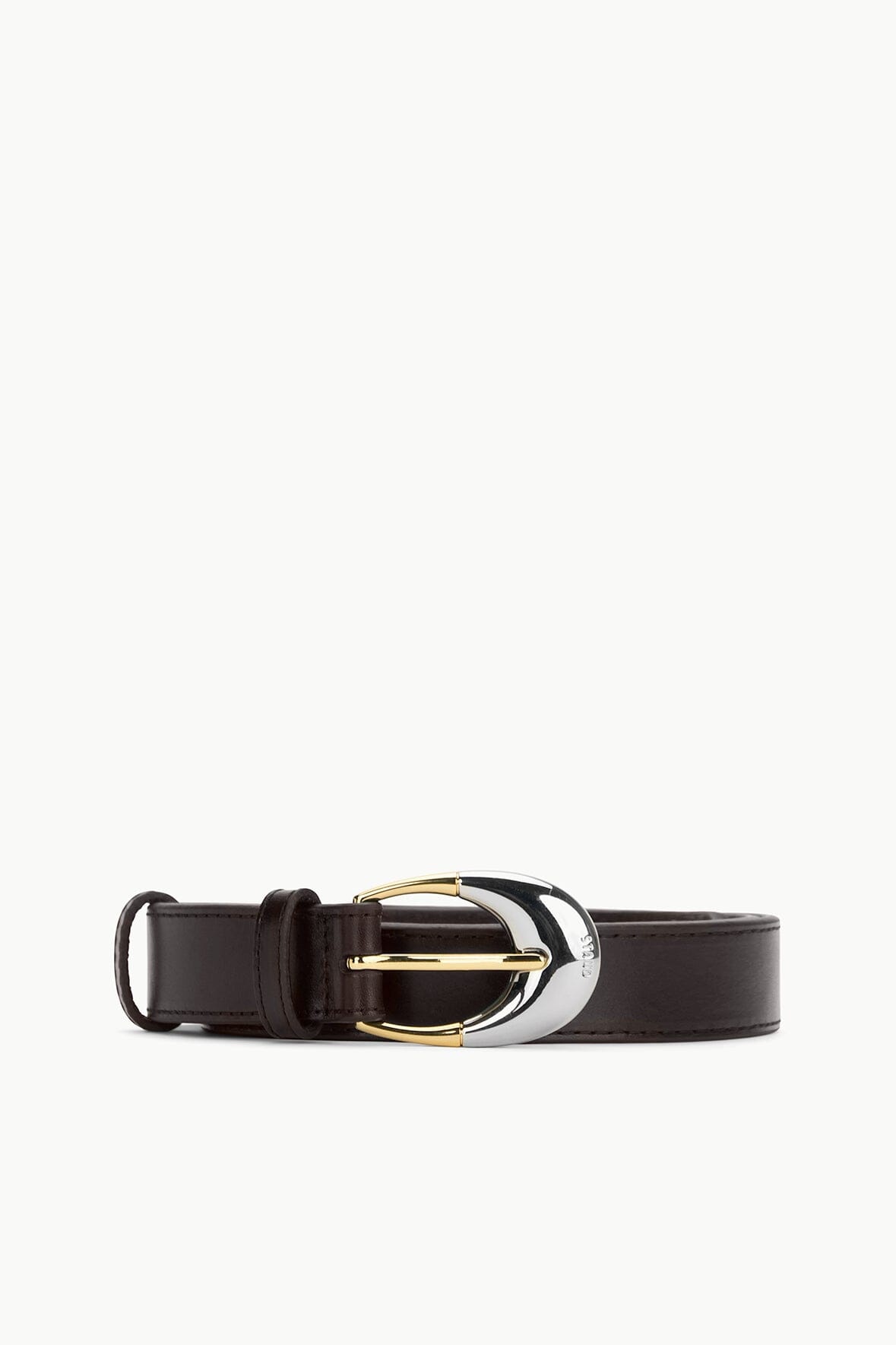 STAUD MOON BUCKLE BELT - 26MM ESPRESSO TWO-TONE - 1