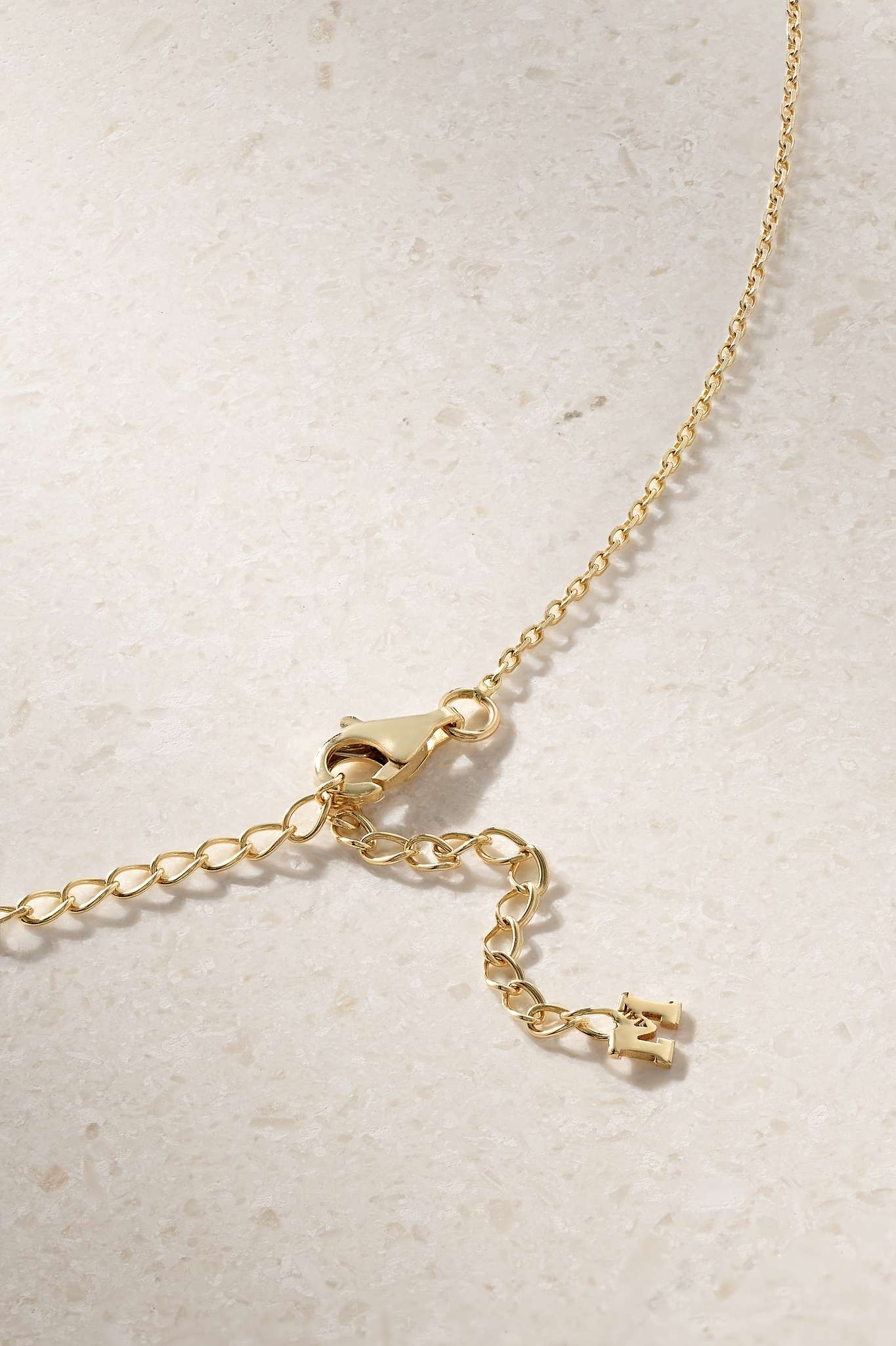 14-karat gold, topaz and diamond necklace - 3