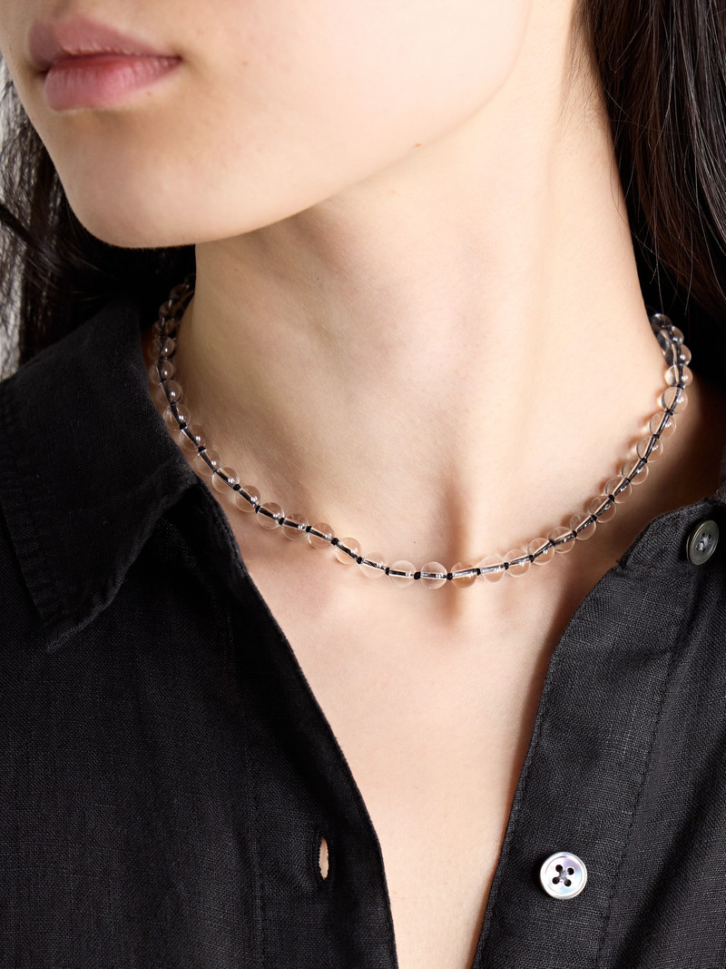 Sophie Buhai Tiny Silver Quartz Necklace outlook