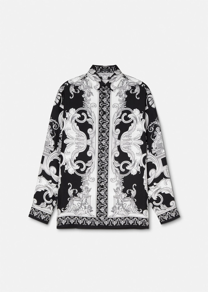 Silver Baroque Silk Shirt - 1