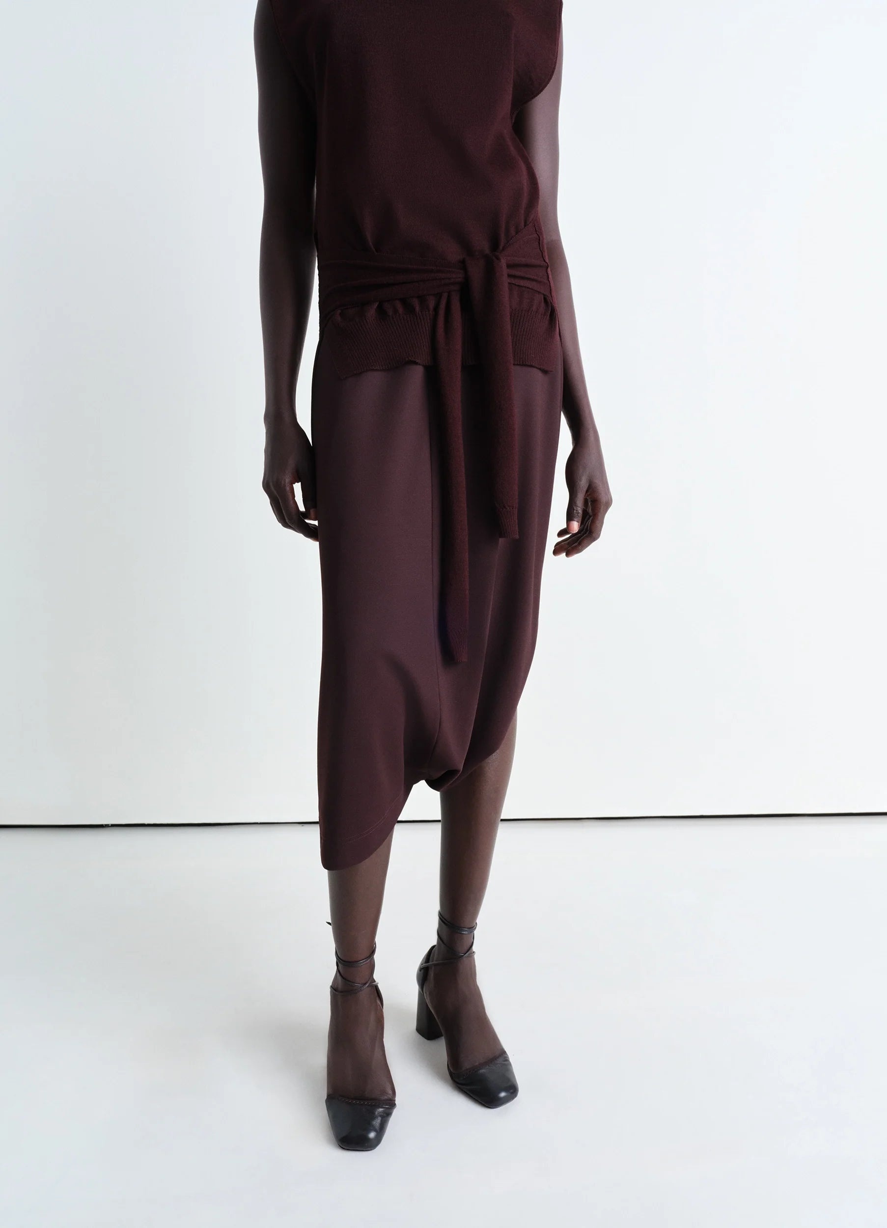 TWISTED HEM SKIRT - 4