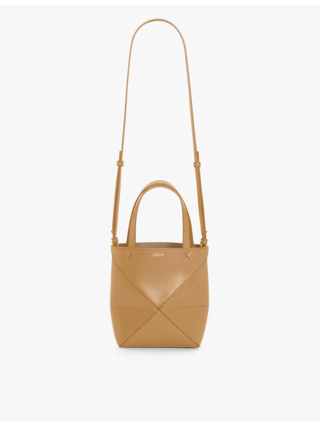 Puzzle Fold mini leather tote bag - 7