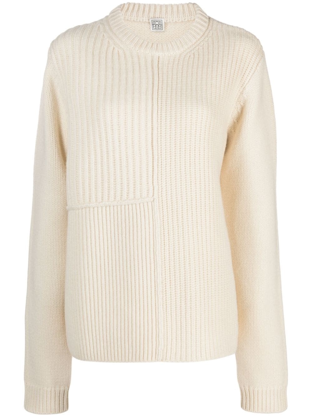 Vilo panelled wool jumper - 1