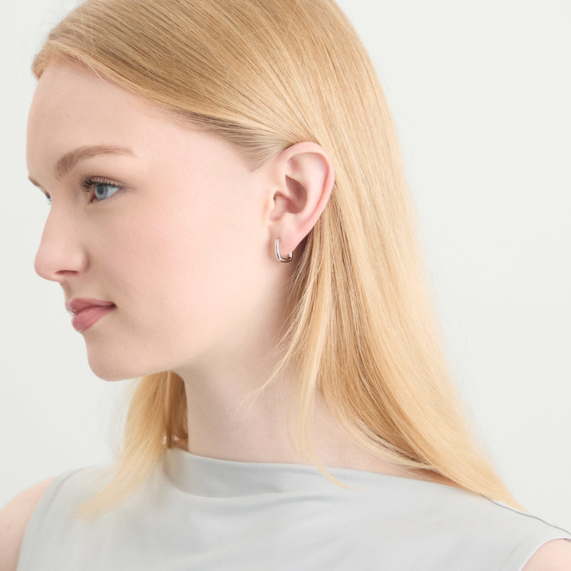TOM WOOD Tom Wood Frame Hoop Earrings - Small outlook