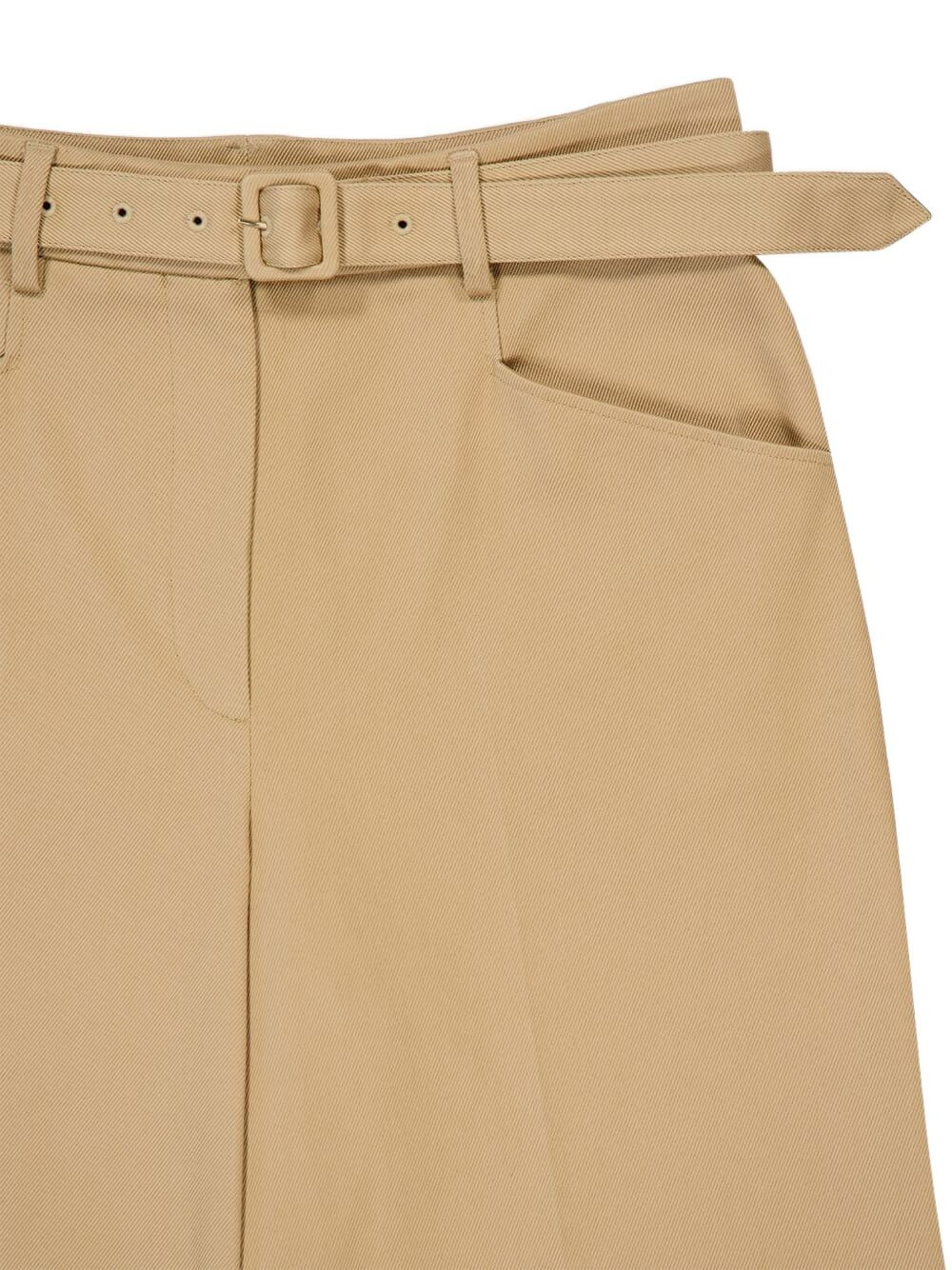 belted wide-leg trousers - 4